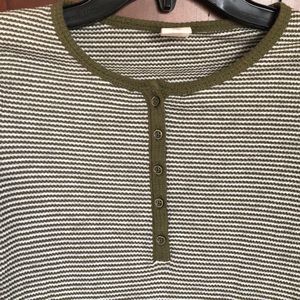 Girls Henley, long lace-sleeved shirt